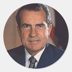 Adesivo Redondo Richard M. Nixon 37