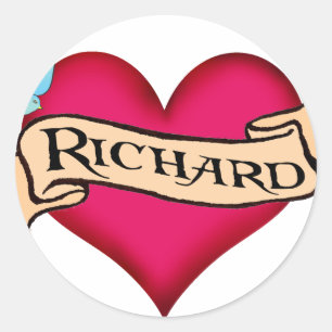 Adesivo Redondo Richard - t-shirt & presentes feitos sob encomenda