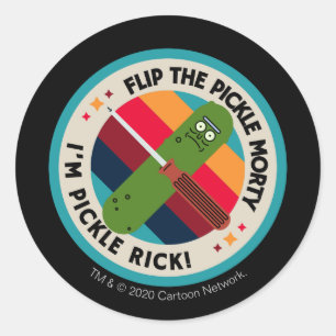 Adesivo Redondo RICK E MORTY™   Padrão de patches do espaço extern