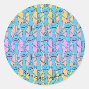 Adesivo Redondo RICK E MORTY™  Rainbow Sr. Meeseeks Pattern