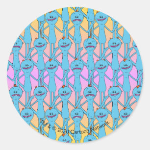 Adesivo Redondo RICK E MORTY™   Rainbow Sr. Meeseks Pattern