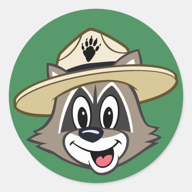 Adesivo Redondo Rick Ranger | Ranger Rick Face (Frente)