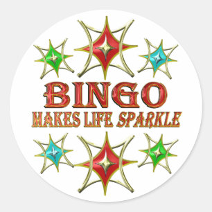 Adesivo Redondo Rico BINGO STARS