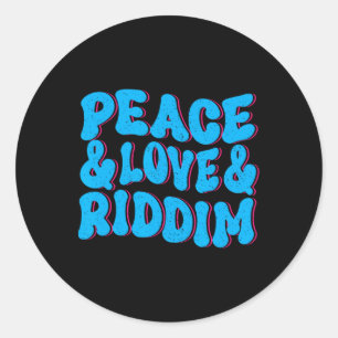 Adesivo Redondo Riddim Outfit Edm Music Dancing B Music Festival R