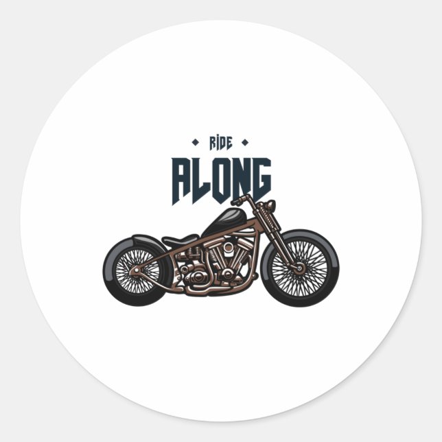 Adesivo Redondo Ride Along Sticker (Frente)
