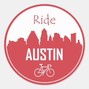 Adesivo Redondo Ride Austin