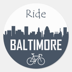 Adesivo Redondo Ride Baltimore