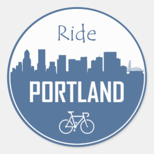 Adesivo Redondo Ride Portland