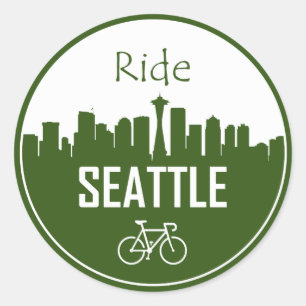 Adesivo Redondo Ride Seattle