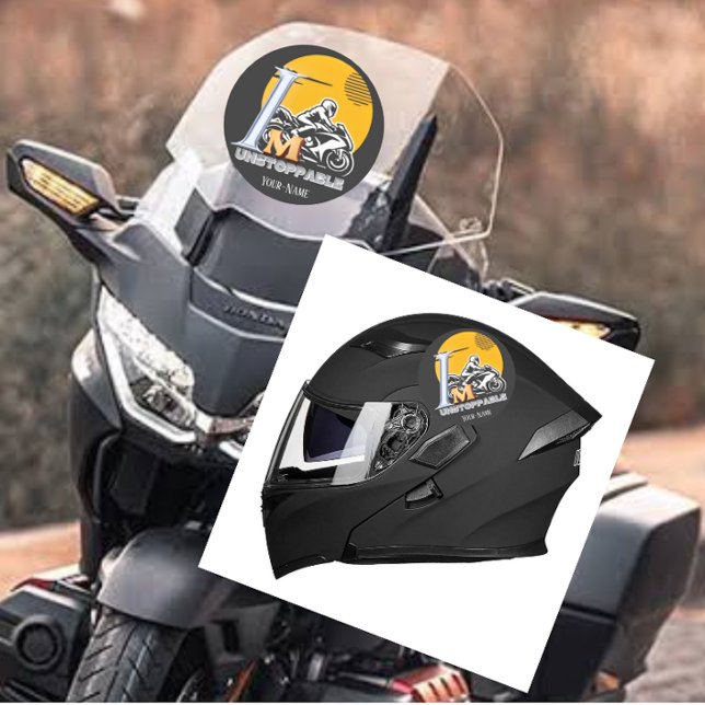 Adesivo Redondo Rider Sun Mostra Motivação Imobilizável (Criador carregado)