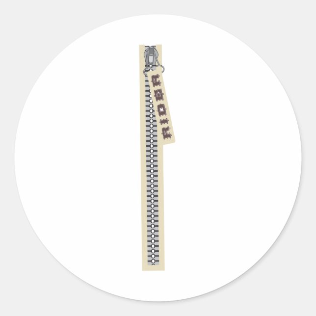 Adesivo Redondo Rider Zipper (Frente)