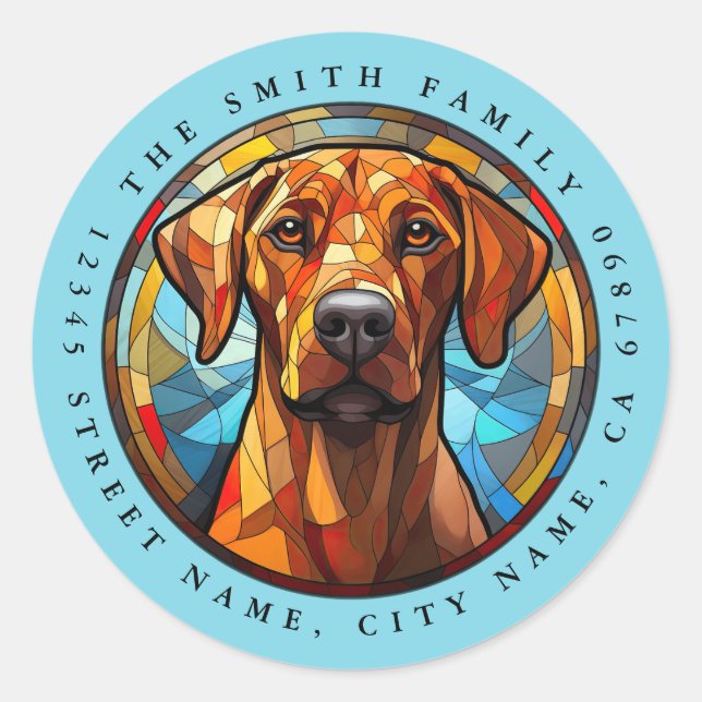 Adesivo Redondo Ridgeback Ridgeback Stickers (Frente)