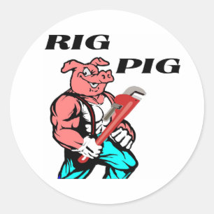 Adesivo Redondo Rig Pig