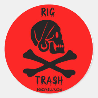Adesivo Redondo Rig Trash Sticker