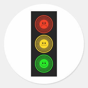 Adesivo Redondo Ringed Moody Stoplight