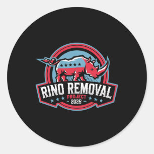 Adesivo Redondo Rino Remove Project Rrp Funny Trump Conservador
