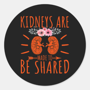 Adesivo Redondo Rins Compartilhados - Doença Renal Awa