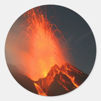 Adesivo Redondo Rio De Fogo