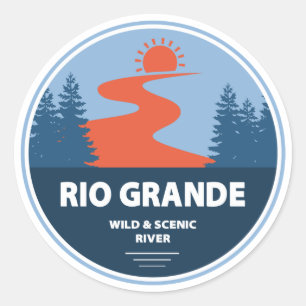 Adesivo Redondo Rio Grande Wild e Rio Cênico