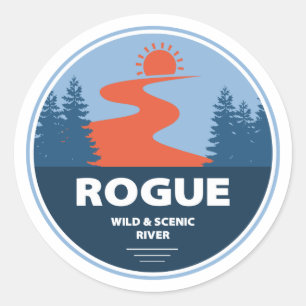 Adesivo Redondo Rio Rogue Wild E Cênico