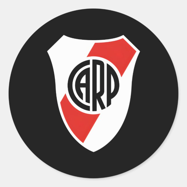 Adesivo Redondo River Plate Argentina Shield 2022 (Frente)