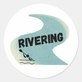 Adesivo Redondo Rivering Sticker