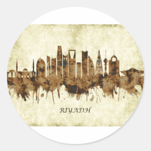 Adesivo Redondo Riyadh Arábia Saudita