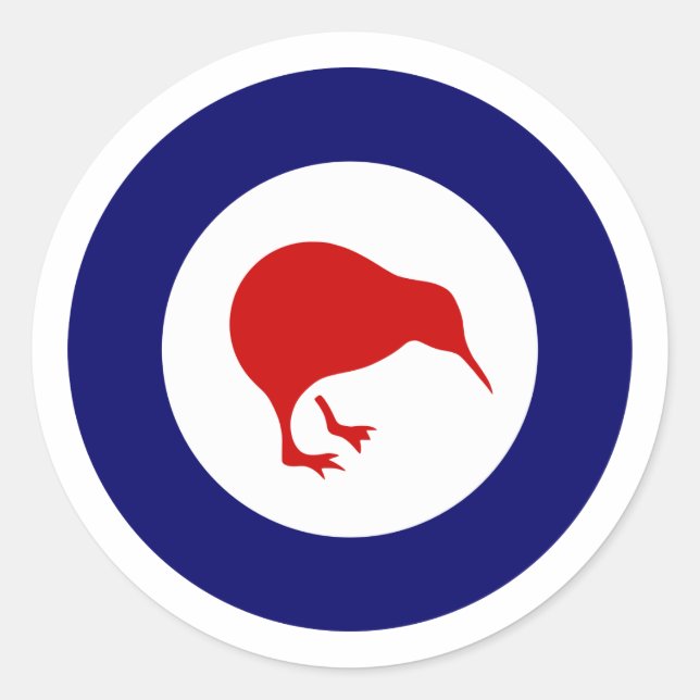 Adesivo Redondo Rnzaf roundel, Nova Zelândia (Frente)