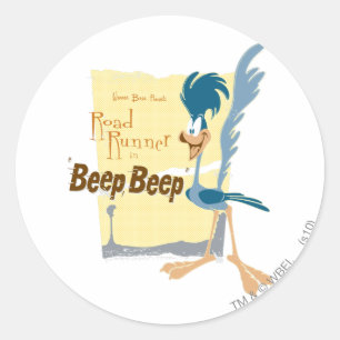 ADESIVO REDONDO ROAD RUNNER™ BEEP BEEP!™