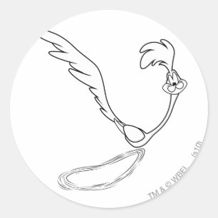 Adesivo Redondo ROAD RUNNER™ em execução