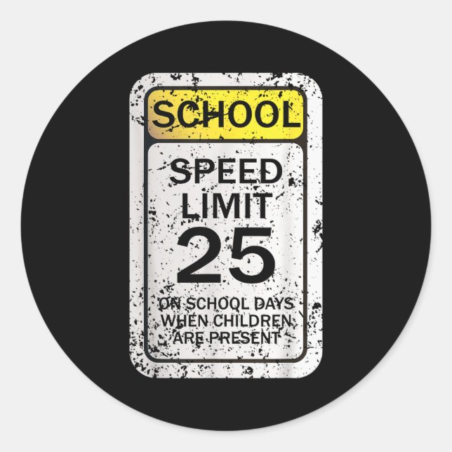 Adesivo Redondo Road Signs Funny Traffic Signs Halloween Costume P (Frente)