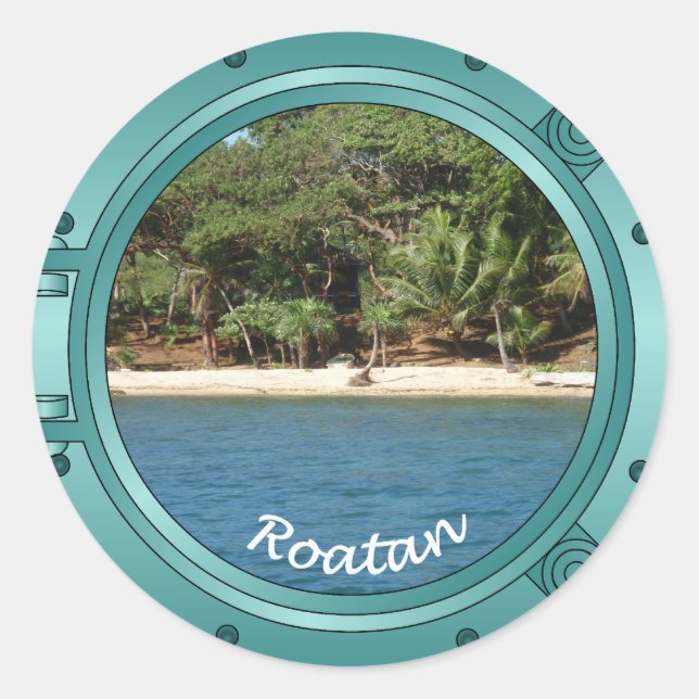 Adesivo Redondo Roatan Porthole (Frente)