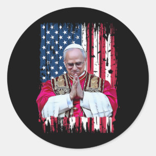 Adesivo Redondo Robert Francis Impede o Papa da América