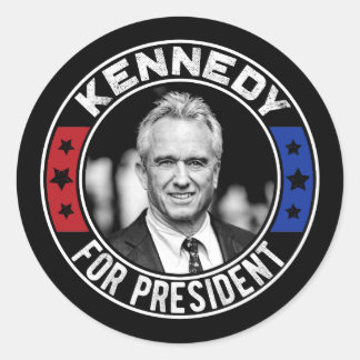 Adesivo Redondo Robert Kennedy Jr. para o Presidente 2024