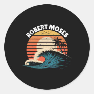 Adesivo Redondo Robert Moses Mulheres Homens Surfando