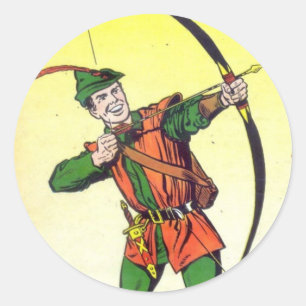 Adesivo Redondo Robin Hood