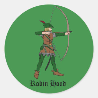 Adesivo Redondo Robin Hood Sticker
