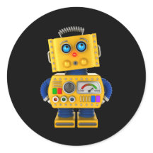 Robô de brinquedo inocente