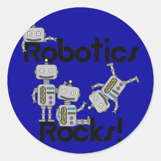 Adesivo Redondo Robotics Rocks