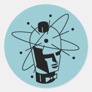 Adesivo Redondo Robotron Vacuum Tubes Sticker