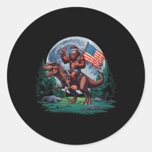 Adesivo Redondo Rocha Bigfoot No Cheio T-rex Da Bandana Que Andam 