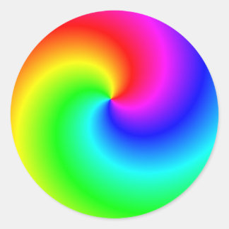 Adesivo Redondo Rochas brilhantes do arco-íris