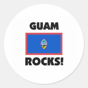 Adesivo Redondo Rochas de Guam