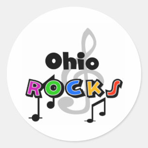 Adesivo Redondo Rochas de Ohio
