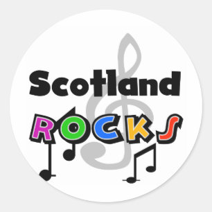 Adesivo Redondo Rochas de Scotland