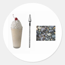 Adesivo Redondo Rochas de Shakespeare