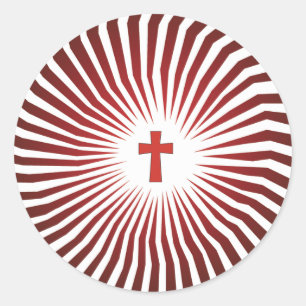 Adesivo Redondo Rochas do deus - engrenagem cristã da rocha