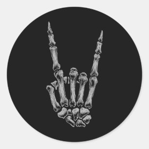 Adesivo Redondo Rock And Rols For Women and Men - Camisetas De Ban