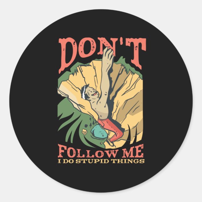 Adesivo Redondo Rock Climber (Frente)