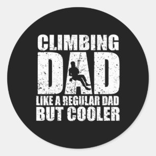 Adesivo Redondo Rock Climber Bouldering Vintage Retro Rock Climbin